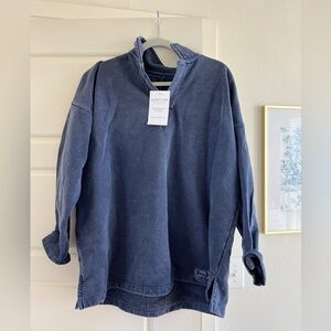 NWT Sloppy Joe UK Collar 02 Sweatshirt Navy